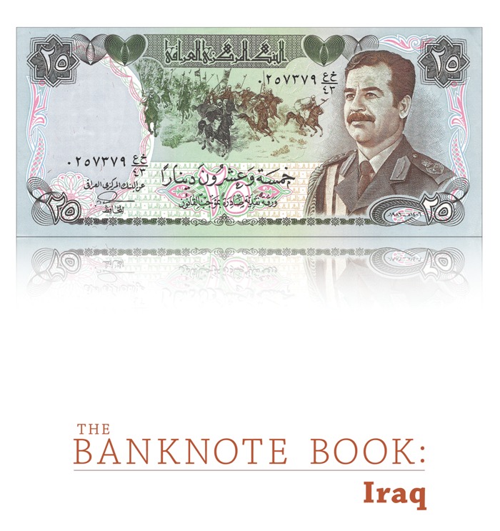 <font color=01><b><center> <font color=red>The Banknote Book: Iraq</font></b></center><p>This 33-page catalog covers every note (247 types and varieties, including 80 notes unlisted in the SCWPM) issued by the Government of Iraq from 1931 to 1948; the National Bank of Iraq in 1947; and the Central Bank of Iraq from 1947 until present day. <p> To purchase this catalog, please visit <a href="https://www.mebanknotes.com"><font color=blue>www.BanknoteBook.com</font></a>