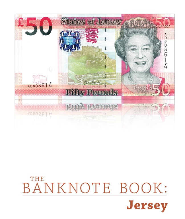 <font color=01><b><center> <font color=red>The Banknote Book: Jersey</font></b></center><p>This 13-page catalog covers every note (102 types and varieties, including 12 notes unlisted in the SCWPM) issued by the States of Jersey from 1941 to present day.  <p> To purchase this catalog, please visit <a href="https://www.mebanknotes.com"><font color=blue>www.BanknoteBook.com</font></a>