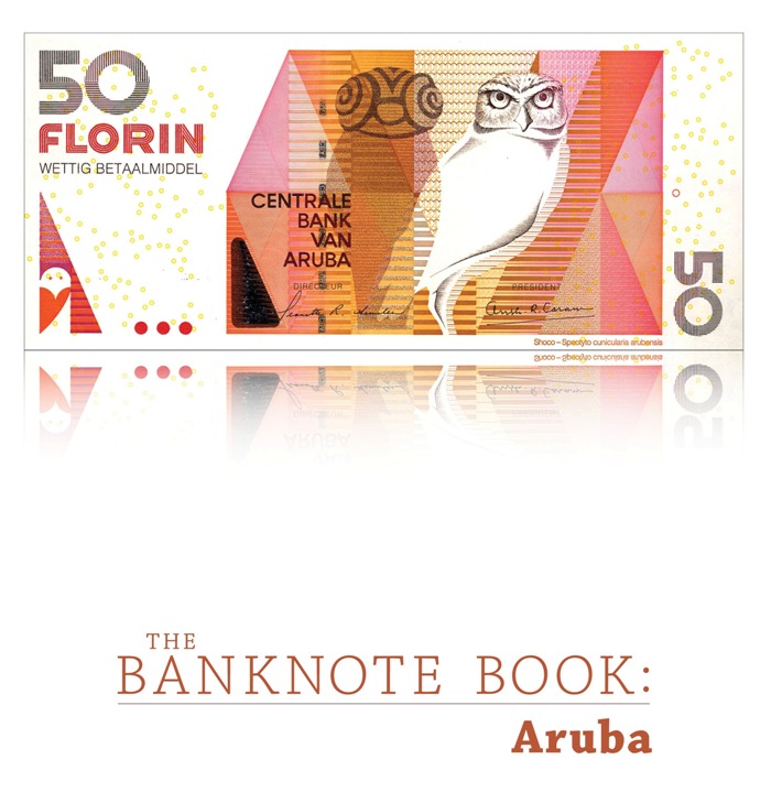 <font color=01><b><center> <font color=red>�The Banknote Book: Aruba�</font></b></center><p>This 7-page catalog covers every note (29 types and varieties, including 4 notes unlisted in the SCWPM) issued by the Central Bank van Aruba from 1986 until present day. <p> To purchase this catalog, please visit <a href="https://www.mebanknotes.com"><font color=blue>www.BanknoteBook.com</font></a>