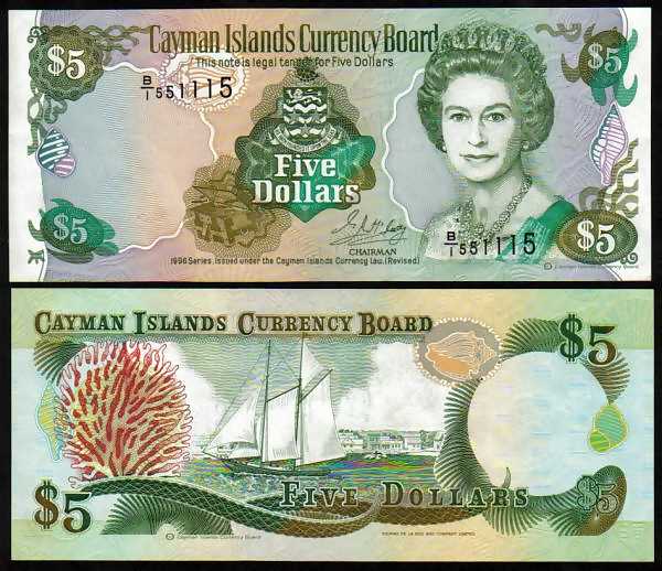 <font color=red><b>Cayman Islands Pick 12, UNC <p></font></b> $5, 1991 date.  Prefix B/1.<p> <a href="/shop/catalog/images/Cayman-Pick-12.jpg">   <font color=green><b>View the image</b></a></font>