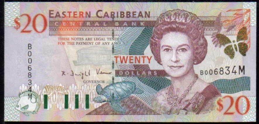 <font color=red><b>Eastern Caribbean Pick 39m=Montserrat, UNC</font></b><p>20 Dollars. Serial #006839M  <p> <a href="/shop/catalog/images/EastCaribbean-Pick-39M.jpg"> <font color=green><b>View the image</b></a></font>