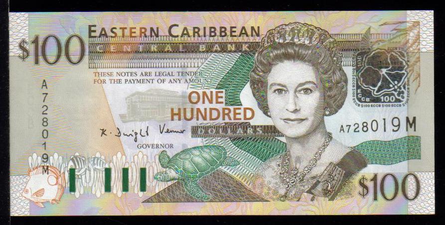 <font color=red><b>Eastern Caribbean Pick 46m=Montserrat, UNC</font></b><p>100 Dollars. Serial #728019M  <p> <a href="/shop/catalog/images/EastCaribbean-Pick-46M.jpg"> <font color=green><b>View the image</b></a></font>